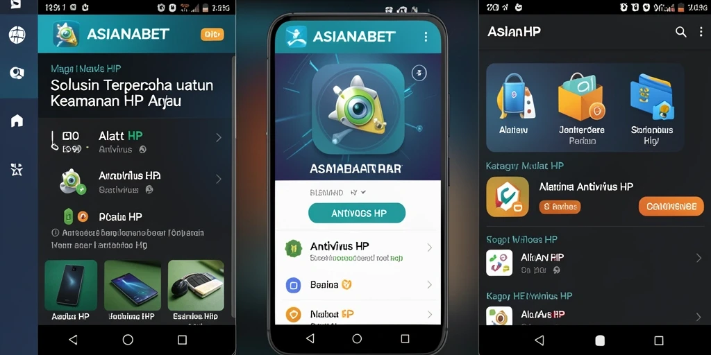 Antarmuka ASIANABET yang ramah pengguna dan efektif dalam melindungi perangkat.