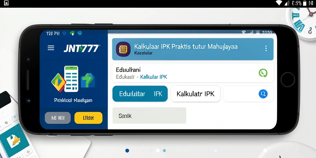Antarmuka JNT777 yang user-friendly untuk Kalkulator IPK.
