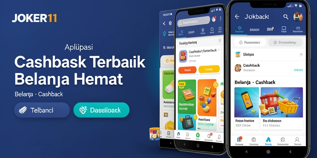 Antarmuka aplikasi JOKER11 yang menampilkan penawaran cashback terbaru.