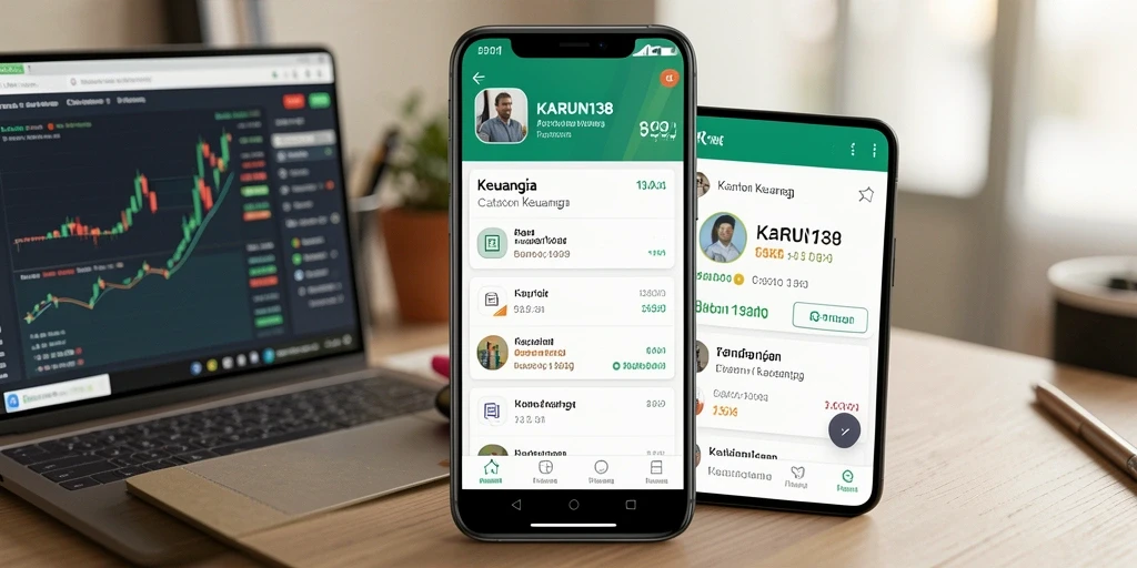 Tampilan antarmuka utama aplikasi Catatan Keuangan KARUN138.