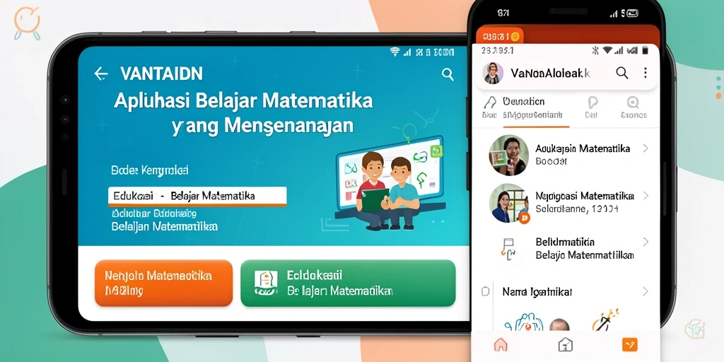 Tampilan antarmuka aplikasi VANTAIDN yang interaktif dan edukatif.