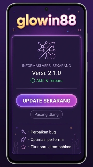 Tampilan riwayat versi glowin88